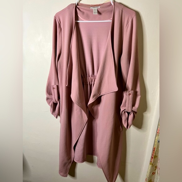 Rose Pink Oversized Cardigan, Size M - Picture 2 of 3